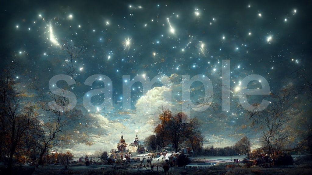 星空の背景素材 5枚セット