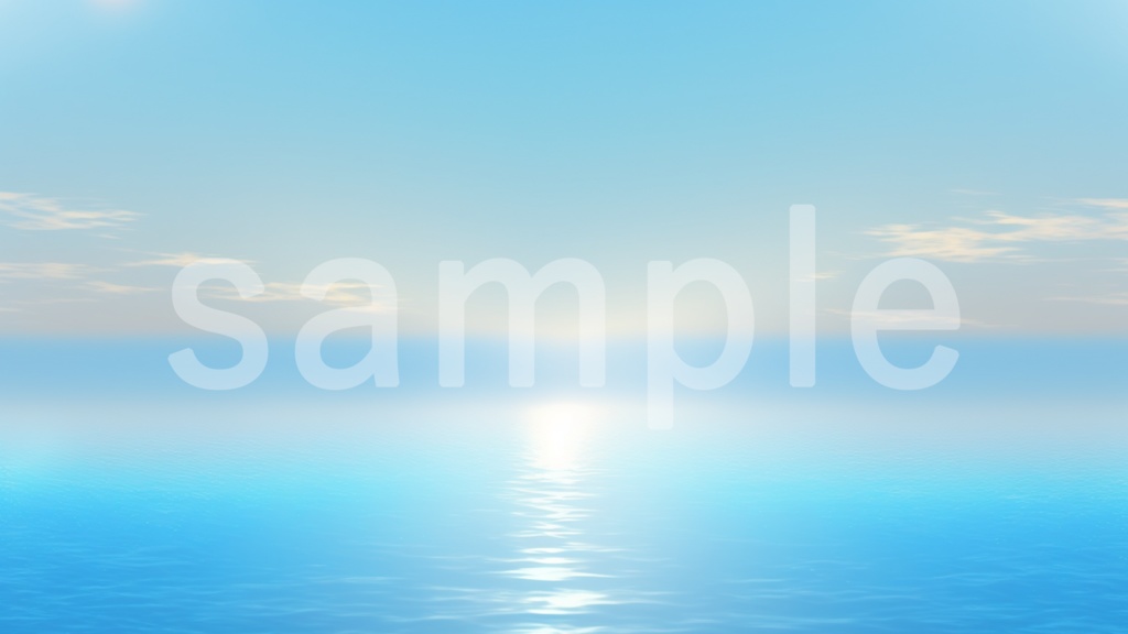 シンプルな海の背景素材 5枚セット