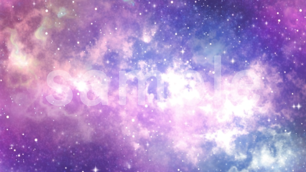 鮮やかな宇宙のイラスト背景素材 5枚セット