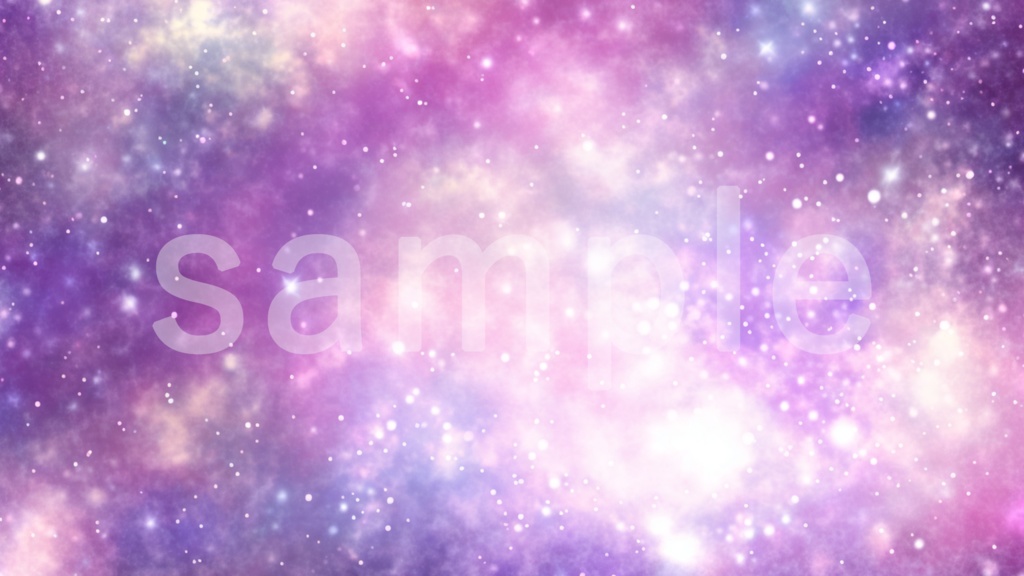 鮮やかな宇宙のイラスト背景素材 5枚セット