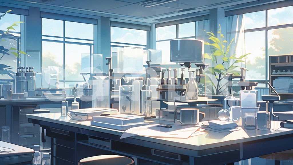 研究室のイラスト背景素材 5枚セット