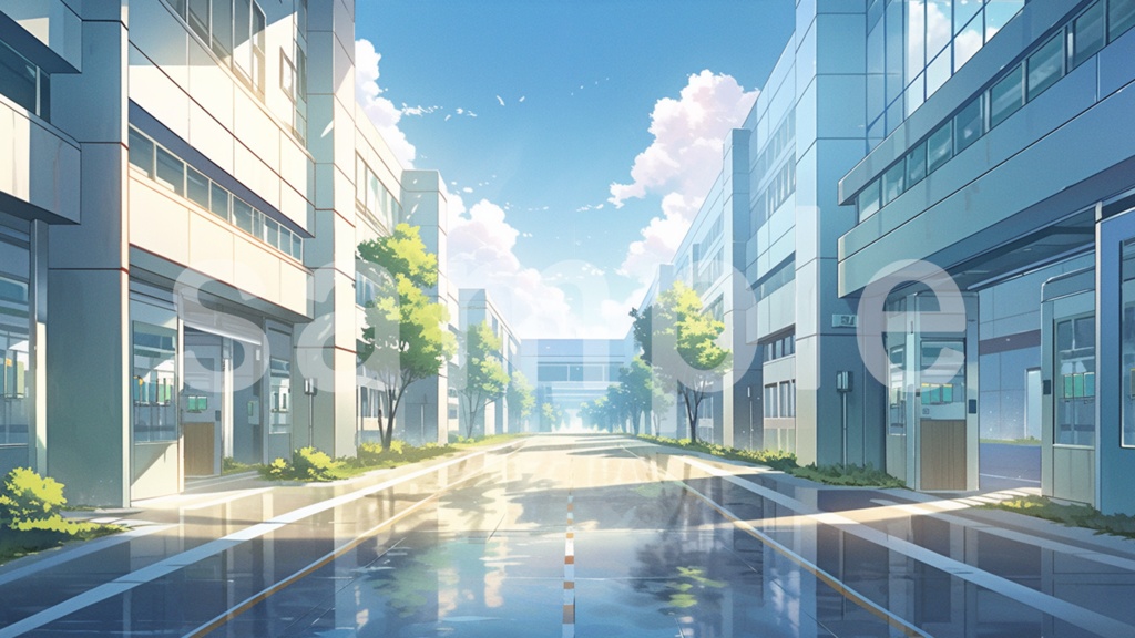 病院のイラスト背景素材 5枚セット