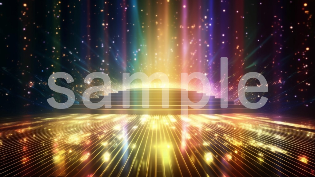 ステージのイラスト背景素材 5枚セット