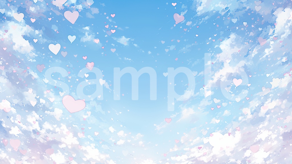 ホワイトデーをイメージしたイラスト背景素材 5枚セット