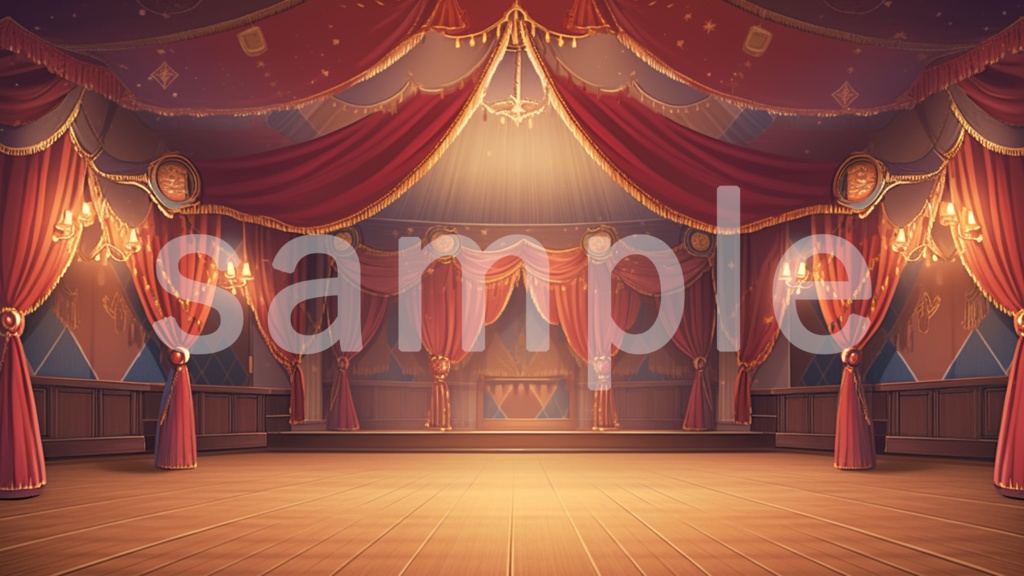 サーカスのイラスト背景素材 5枚セット