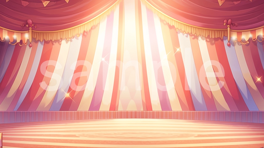 サーカスのイラスト背景素材 5枚セット