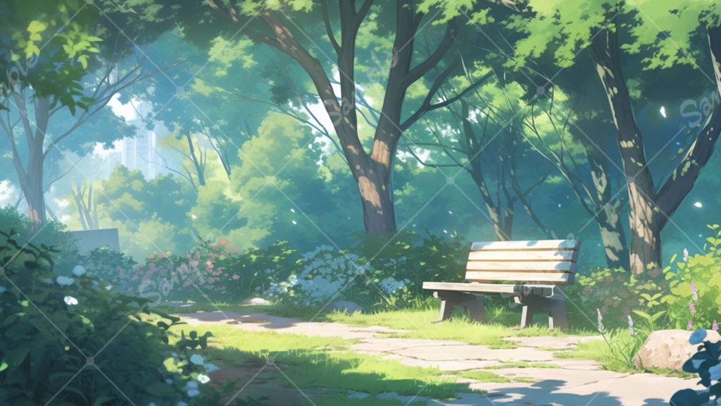 爽やかなイラスト背景素材 5枚セット