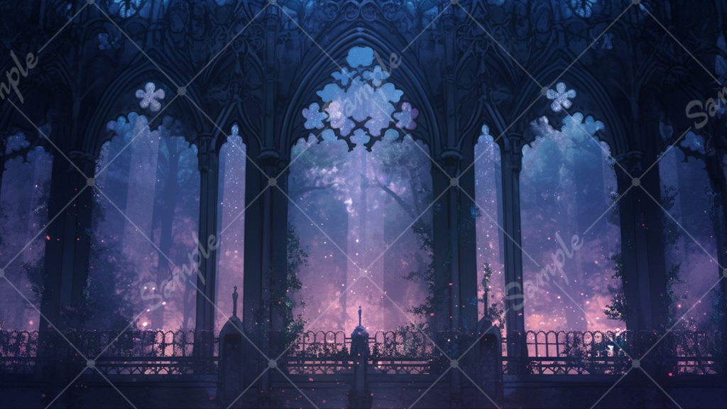 ゴシックなイラスト背景素材 5枚セット