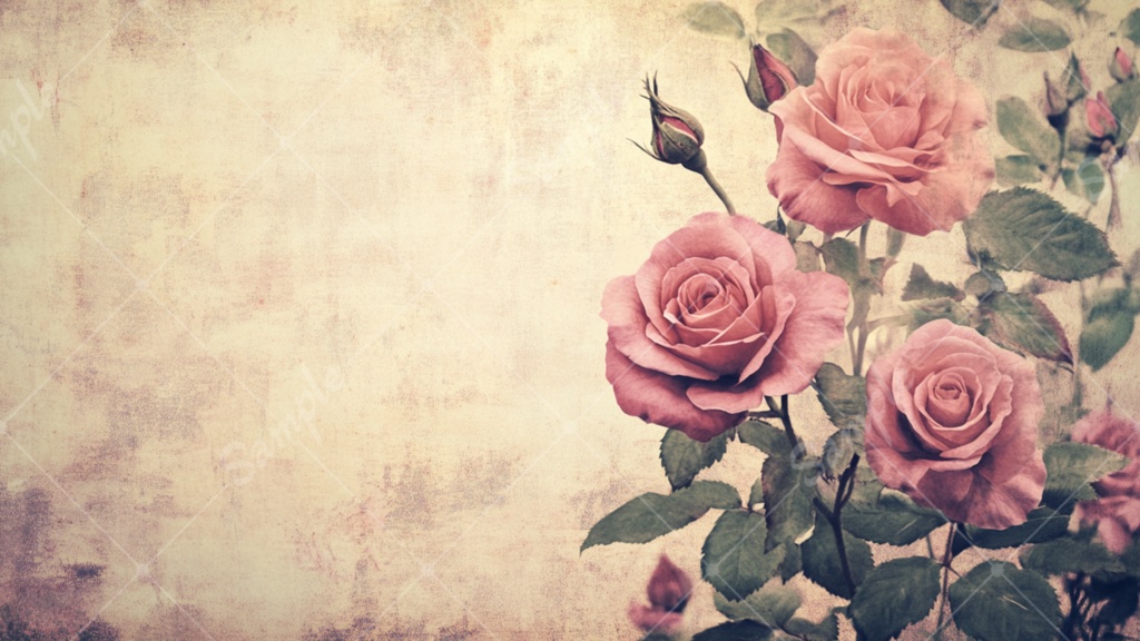 ビンテージ背景 イラスト背景素材 5枚セット