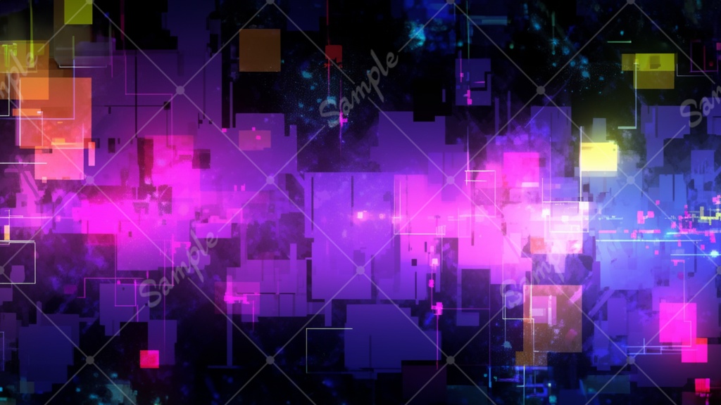 カラフルでダークなイラスト背景素材 8枚セット