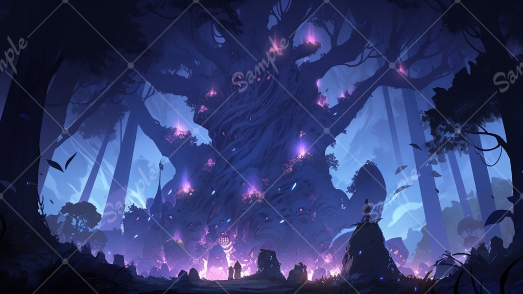 ダークファンタジーなイラスト背景素材 10枚セット