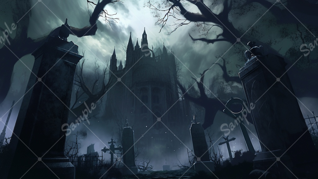 ダークファンタジーなイラスト背景素材 10枚セット