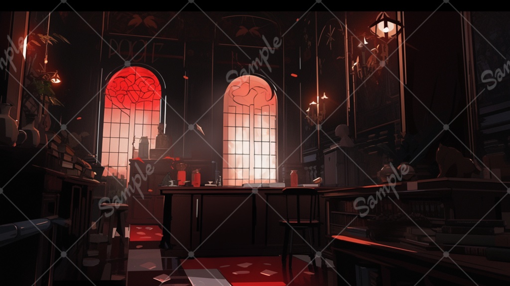 ダークファンタジーなイラスト背景素材 10枚セット