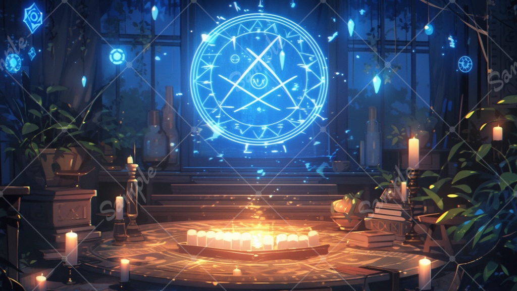 魔法をイメージしたイラスト背景素材 10枚セット