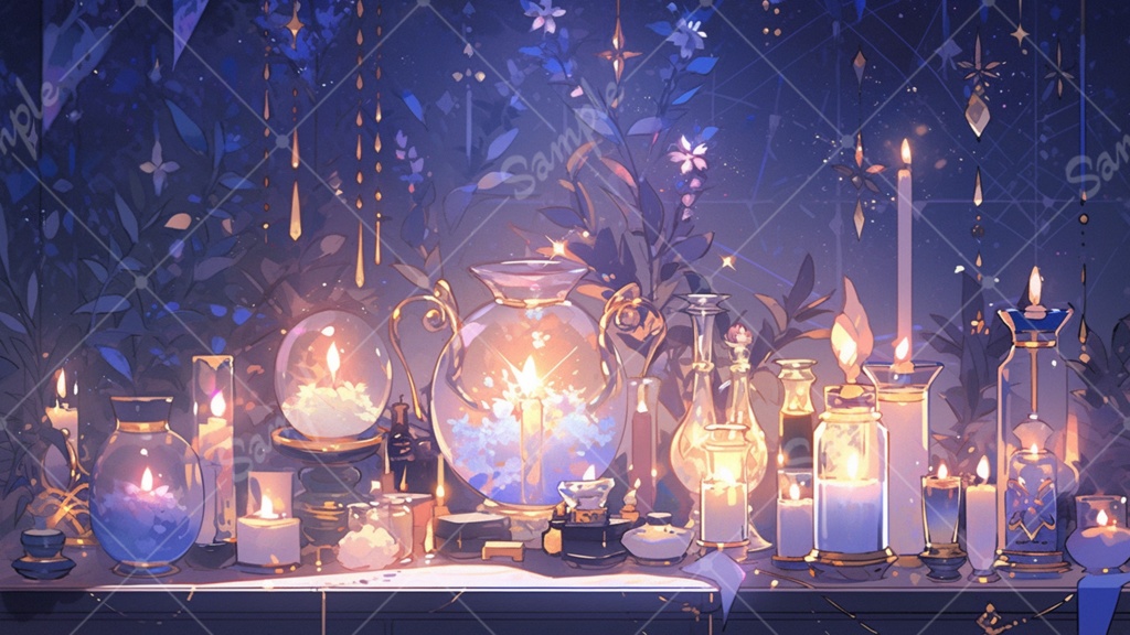 魔法をイメージしたイラスト背景素材 10枚セット