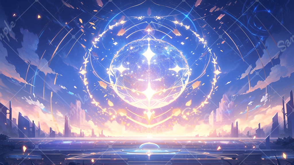 魔法をイメージしたイラスト背景素材 10枚セット