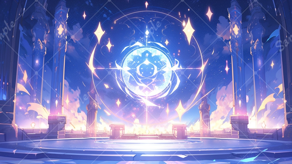 魔法をイメージしたイラスト背景素材 10枚セット