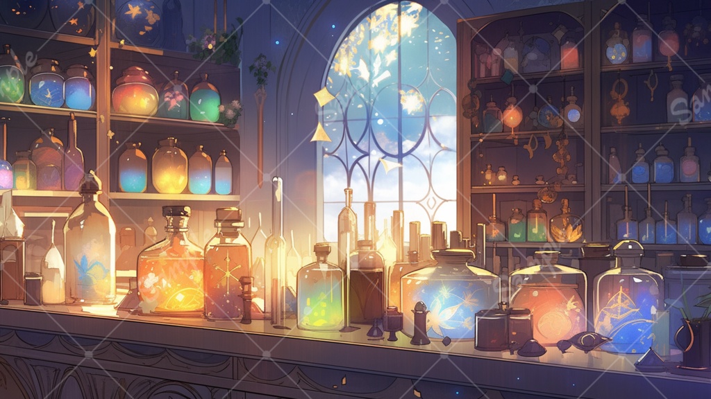 魔法をイメージしたイラスト背景素材 10枚セット