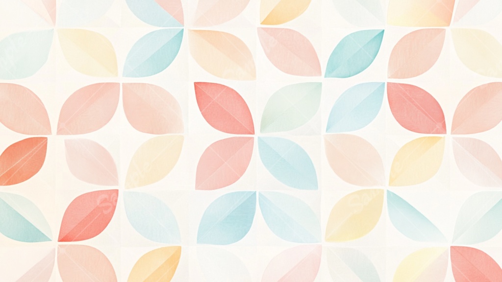 パステルカラーな北欧風のイラスト背景素材 10枚セット