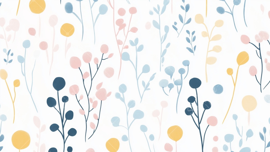 パステルカラーな北欧風のイラスト背景素材 10枚セット