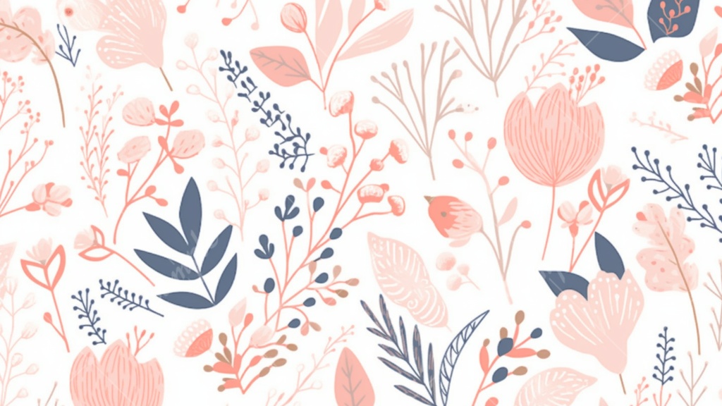 パステルカラーな北欧風のイラスト背景素材 10枚セット