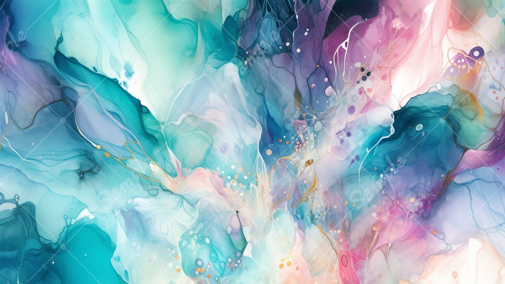 アルコールインクの背景素材 8枚セット