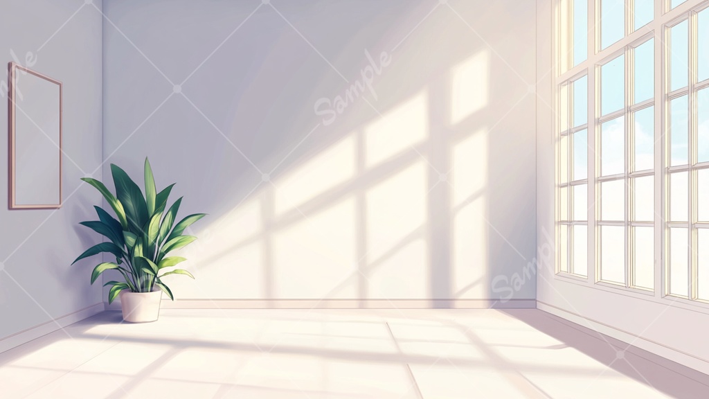 何もない白い部屋の背景素材 10枚セット