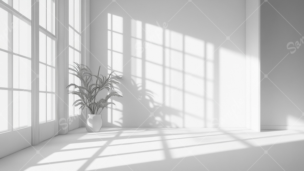 何もない白い部屋の背景素材 10枚セット