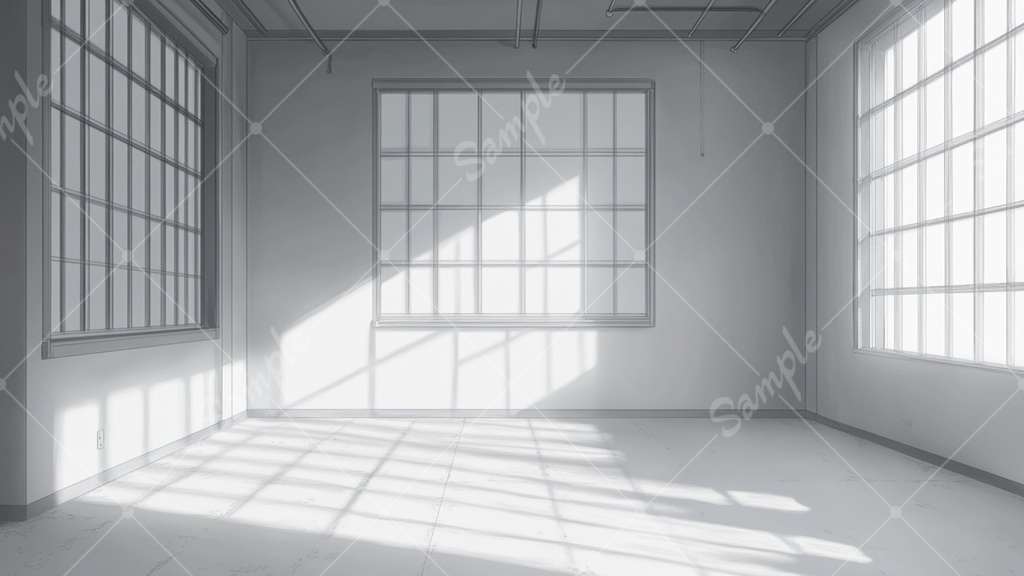 何もない白い部屋の背景素材 10枚セット