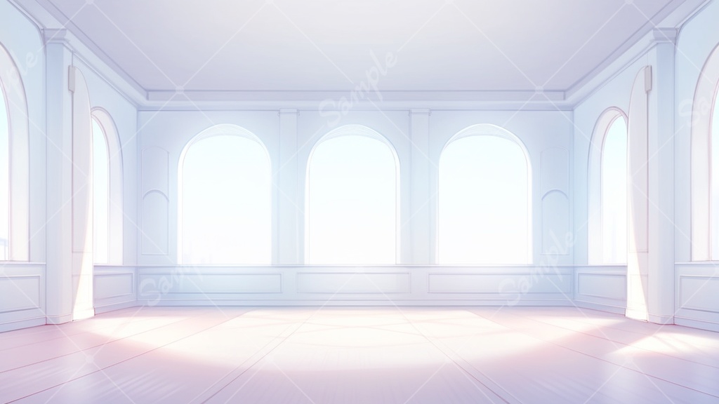 何もない白い部屋の背景素材 10枚セット