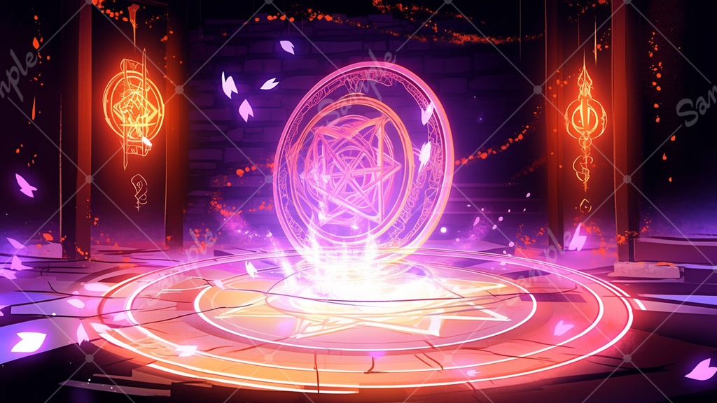 【無料あり】魔法陣の背景素材 12枚セット