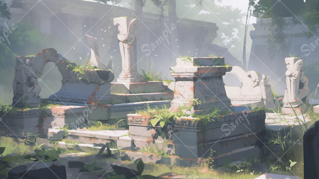 【無料あり】古代遺跡の背景素材 12枚セット