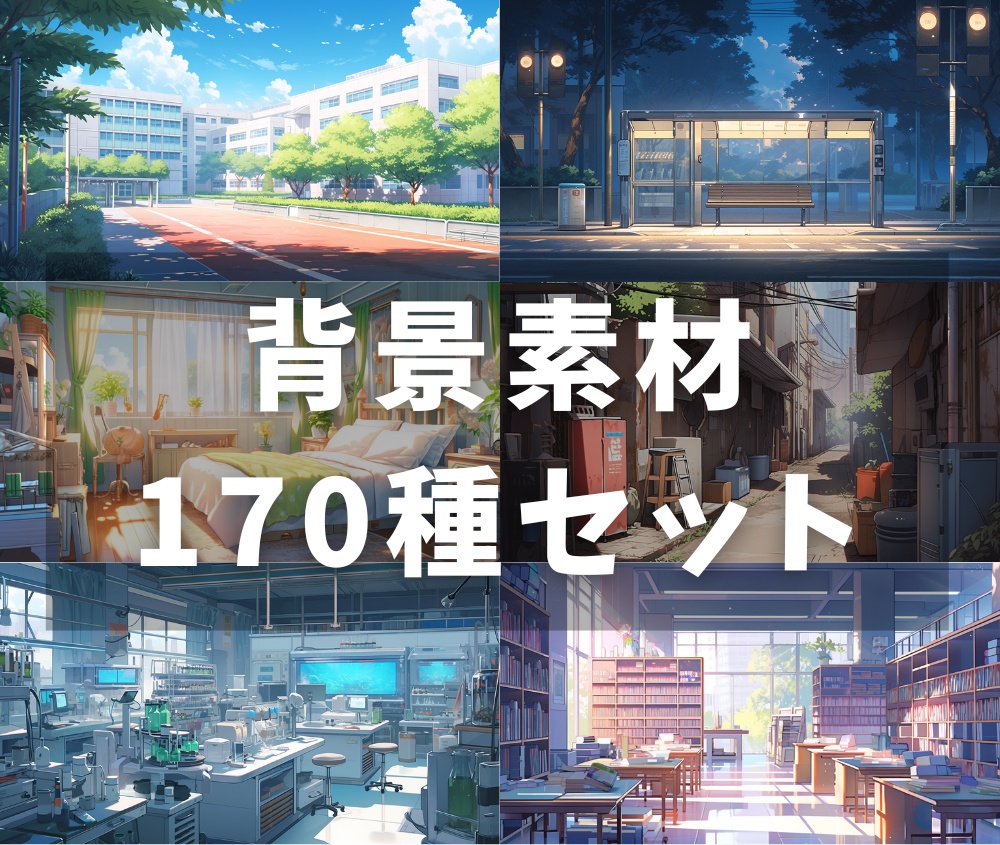 【無料あり】背景素材170種類セット