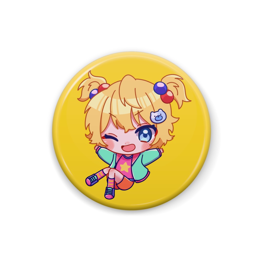 popkawaii 缶バッジ(イエロー)