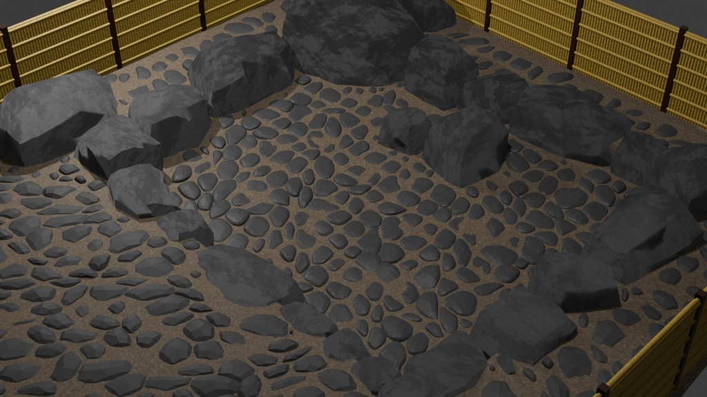 【3Dモデル】温泉/fbx/glb/blend