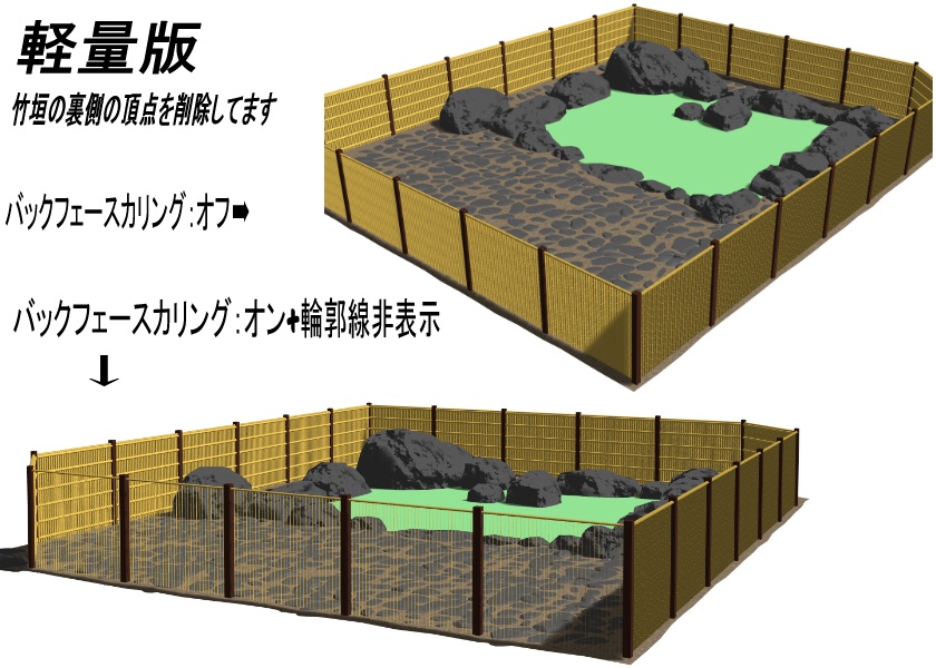【3Dモデル】温泉/fbx/glb/blend