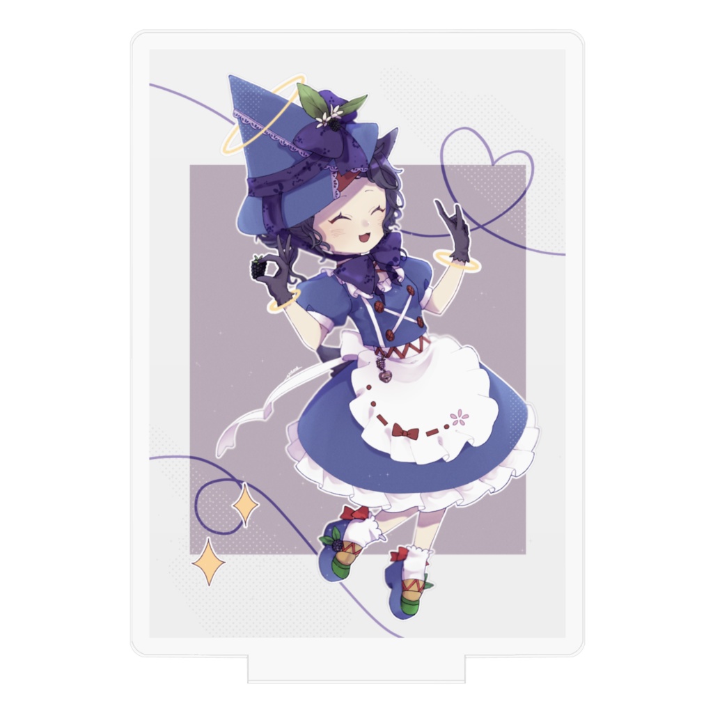【Fruit*Witch】ブラックベリーの魔女のアクリルフィギュア