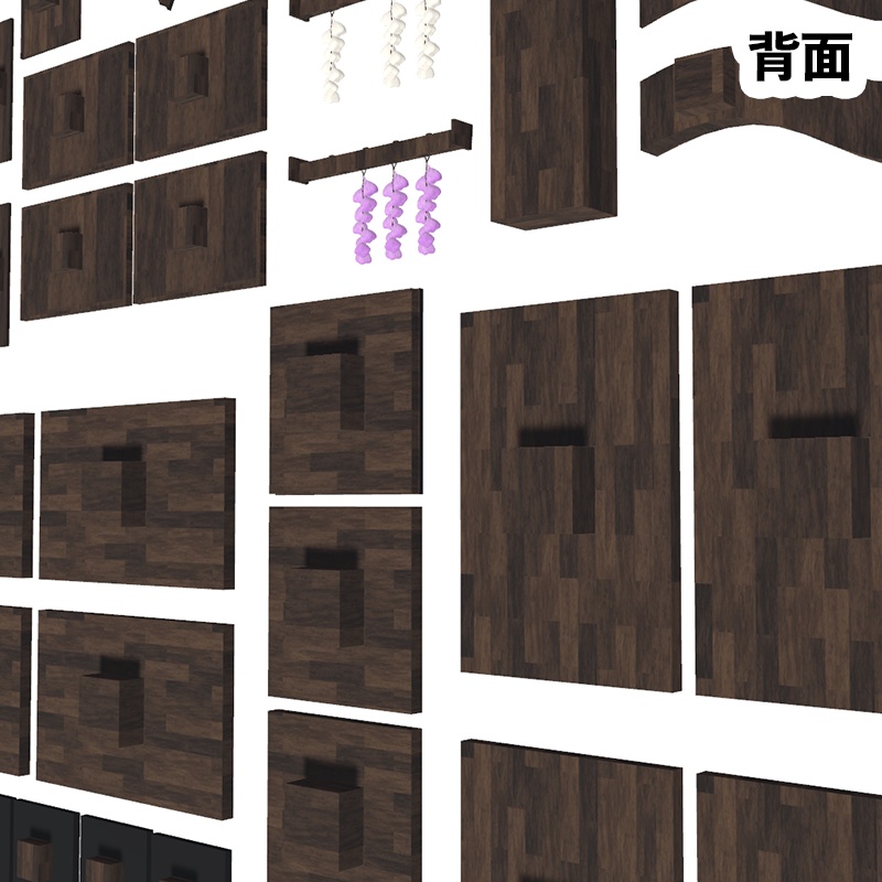 WallDecorationV2 壁掛け18点セット 3Dモデル