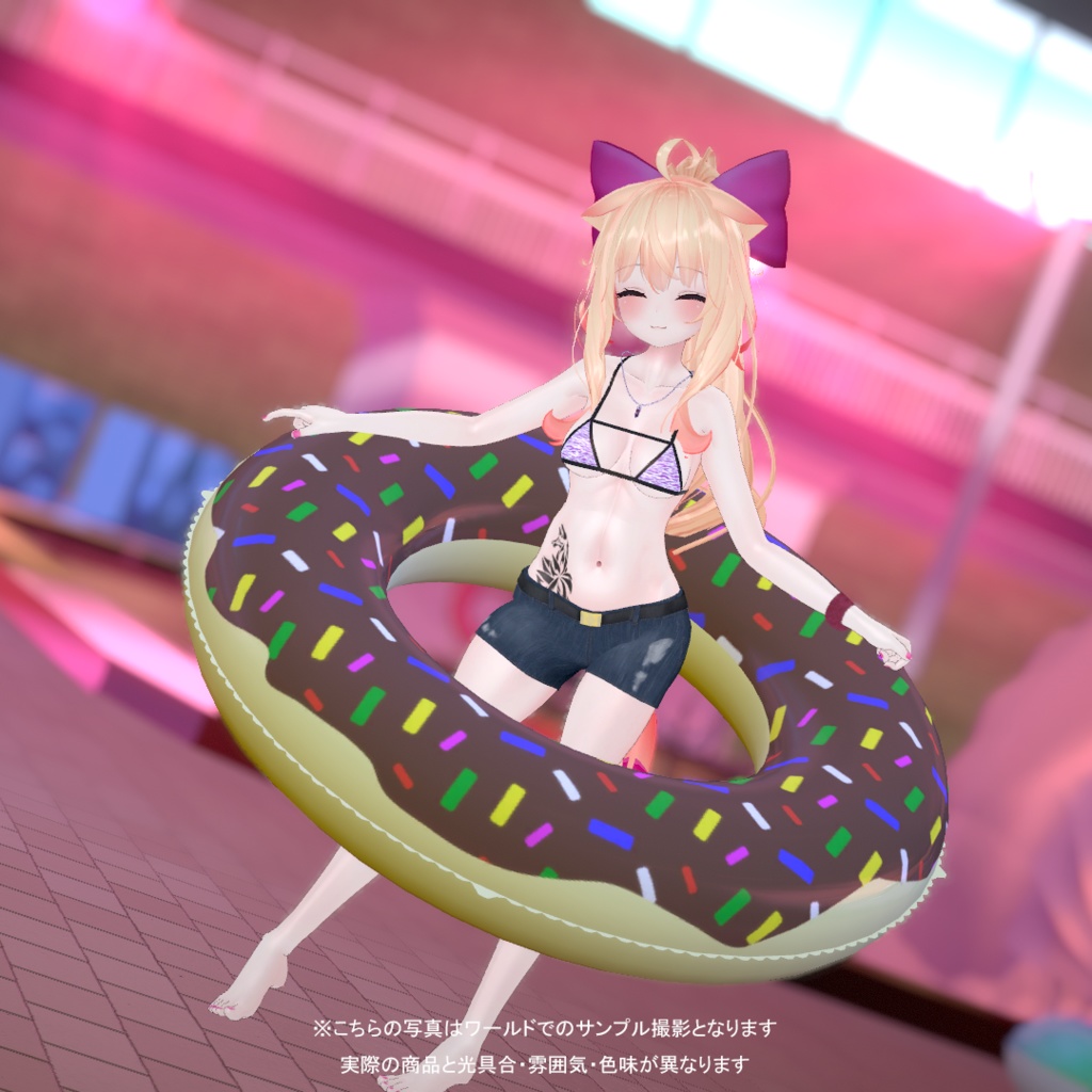 FloatSet 浮き輪いろいろビーチ20点セット 3Dモデル