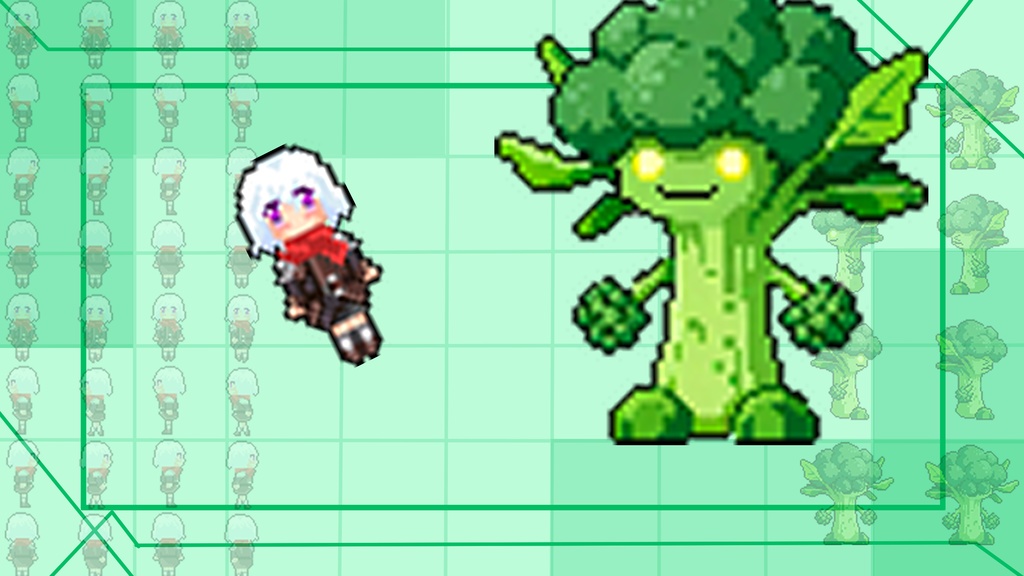 ピクセルアートキャラチップ素材集（ボス・おまけ付き）