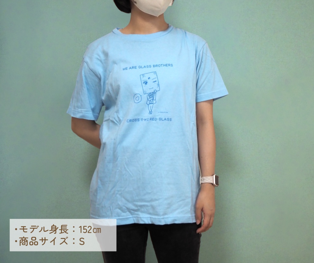 Tシャツ💙推しはクロス (ライトブルー)