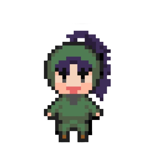 七松小平太　ドット絵ミニアクリルスタンドキーホルダー