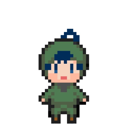 食満留三郎　ドット絵ミニアクリルスタンドキーホルダー
