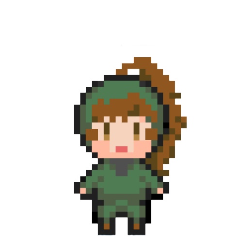 善法寺伊作　ドット絵ミニアクリルスタンドキーホルダー