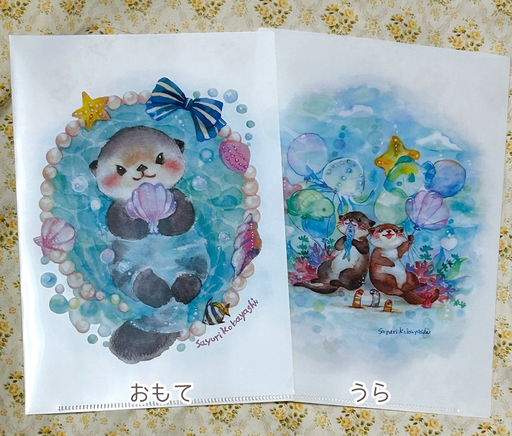 A5クリアファイル　ラッコ