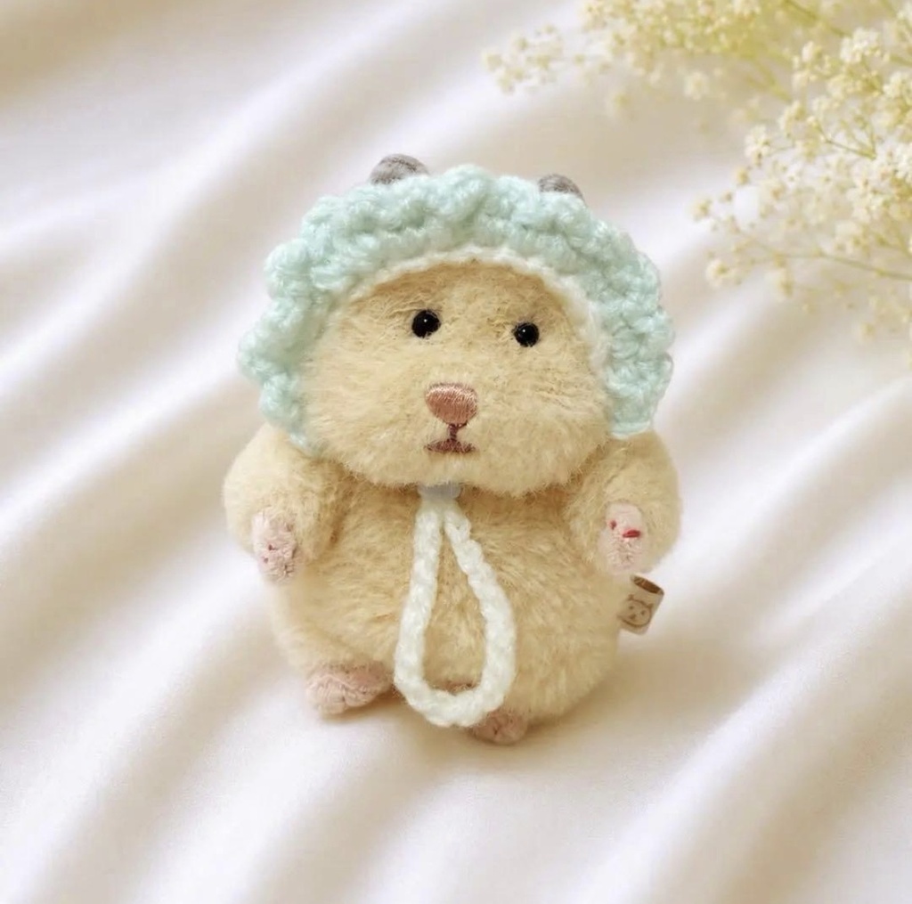 チョコミントクッキーあかちゃん帽子 ぬい服 はむにぎり