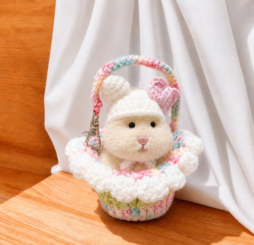 チューリップのおくるみ ぬい服 はむにぎり