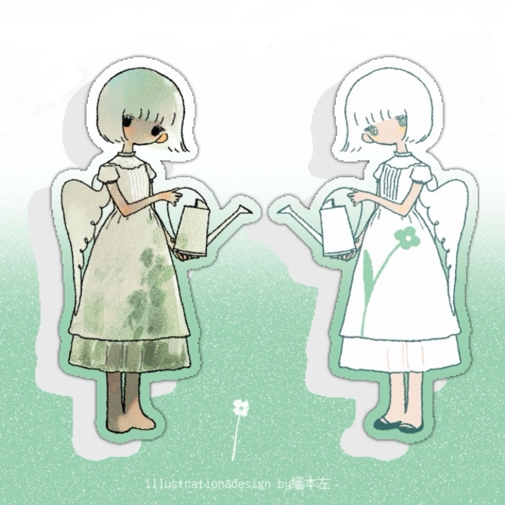 天使の花園~マットラメステッカー