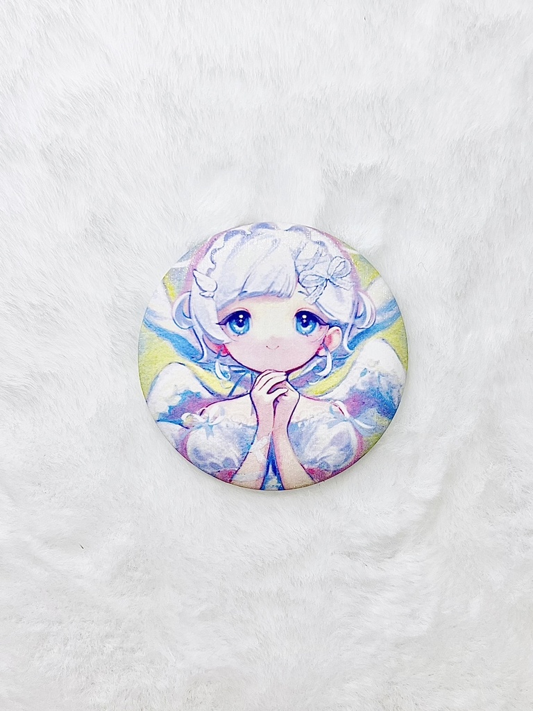 天使の缶バッジ①