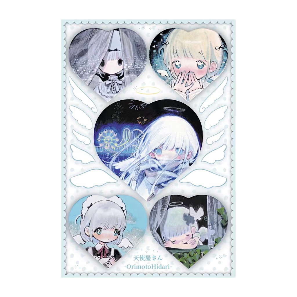 天使屋さんのハートステッカー♡